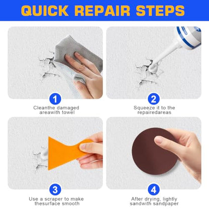 Drywall Repair Kit 2 Pack, 8.8 oz Each Wall Repair Putty Paste