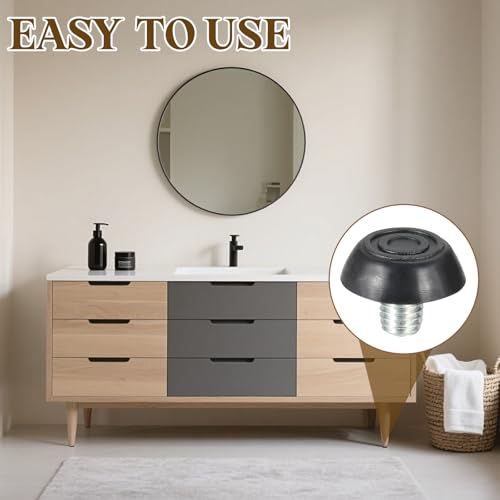 PATIKIL 20 Pcs M8 x 10mm Thread Adjustable Furniture Levelers, Furniture Feet Levelers Screw on Steel Screw in Threaded Leveling Feet Glides for Table Chair Cabinet Patio Legs - size: M8 x 10mm