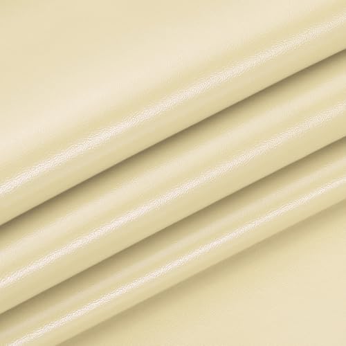 PATIKIL 29x17x0.03 Inch PU Leather Sheets, Soft Colored Faux Cowhide Grain PU Leather Sheet Repair Fabric Patch for Book Binding, Repairing, Crafting, Sewing, Beige - color: Beige