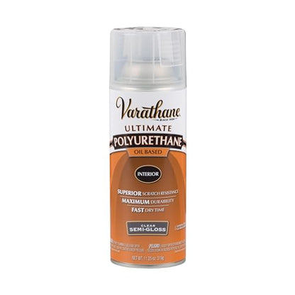Varathane Interior Polyurethane, Semi-Gloss - size: Spray (Pack of 1), style: Semi-Gloss