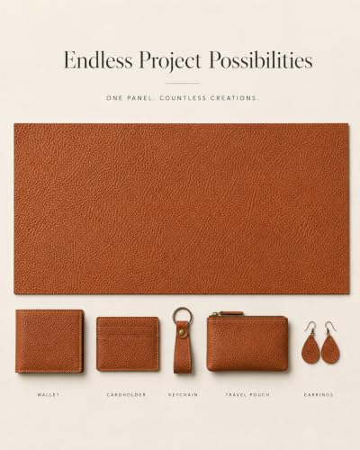 12'' x 24'' Genuine Full Grain Cowhide Leather Sheet — Soft Leather for Upholstery Repair, Handbags, Wallets, Sewing, Crafts, & DIY Projects — 1.1-1.3mm (3oz) Pre-Cut (Cognac Brown, 1 Piece) - color: Cognac, size: 1 Piece