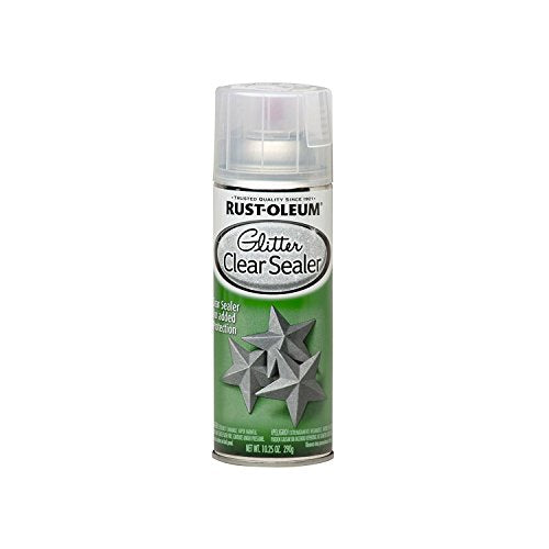 Rust-Oleum 267736 Specialty Glitter Spray Paint, 10.25 Oz, Clear Sealer - color: Clear Sealer, size: 10.25 Ounce (Pack of 1)