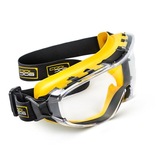 COOLJOB Safety Goggles Over Glasses with Anti-Fog Clear Lens - style: Goggle (Pack of 1)