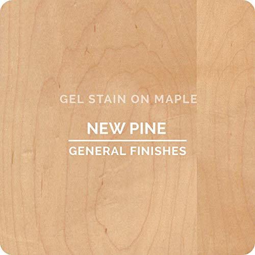 General Finishes Oil Base Gel Stain, 1/2 Pint, New Pine - color: New Pine, size: 1 Half-Pint