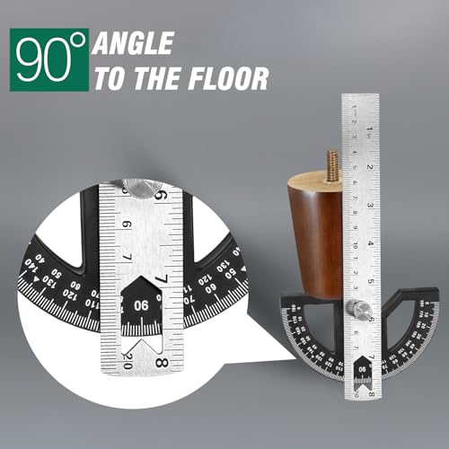 FoDau770 Rubber Wood Legs 3", Straight Taper, 5/16"-18 Thread, Brown, 8pcs - color: Brown, size: 3 Inch - Straight (90°)