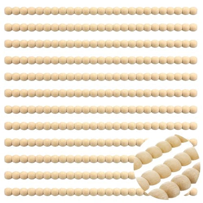 Nuanchu 12 Pcs Decorative Beaded Wood Trim Molding 15.75 Inch,16 mm - size: 16 mm