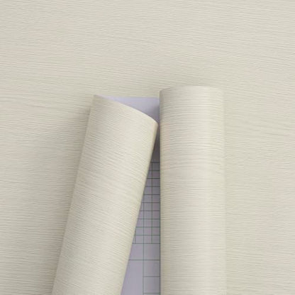 Haimin Wallpaper (24in X 393in) Wood Contact Paper Peel and Stick Self-Adhesive and Removable Wallpaper for Cabinet Wall Furniture Countertop Kitchen Room Wood Grain Wall Paper (Off-White (05)) - color: Off-white (05)