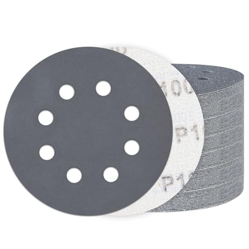 100PCS 5 Inch Sanding Discs 1000 Grit, Wet Dry Hook and Loop Sandpaper - style: 1000Grit