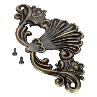 dophee 4Pcs Decorative Metal Corner Cover Protector Brace, 3.82"x1.85"