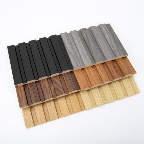 Art3d Wood Slat Wall Panels, Fluted MDF, 6-Pack Sample - color: Sample