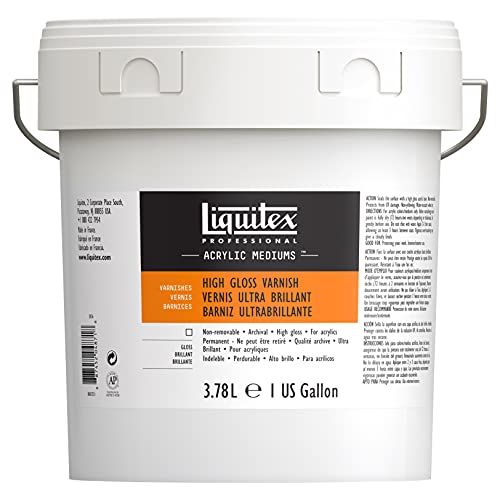 Liquitex Professional High Gloss Varnish, 3.78L (gallon/128-oz) - color: High Gloss, style: 128-oz
