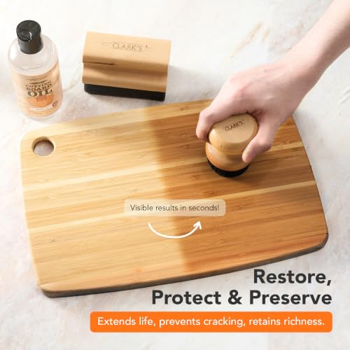 CLARK'S Food Grade Mineral Oil 8 oz, Butcher Block Conditioner - Unscented - style: Unscented - 8 Oz