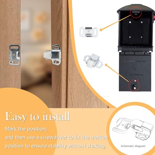 2 Pack Mailbox Replacement Roller Catch Assembly