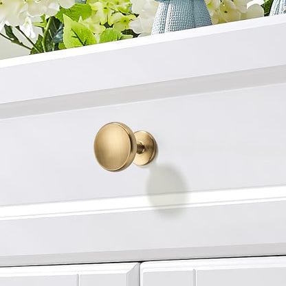 SAILING 10 Pack Cabinet Knob- Champagne Bronze Cabinet Handles Kitchen Cabinets Bedroom Dresser Drawer Handles Knobs - color: Champagne Bronze, size: 1.26"(32mm) Diameter Knob-10Pcs