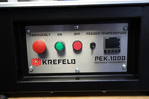 Portable Edgebander PEK 1000 Edition - Hot Melt System - Pellet Low Temperature Glue - Edgebanding Solution with 2-Year Warranty and Tech Support in The US