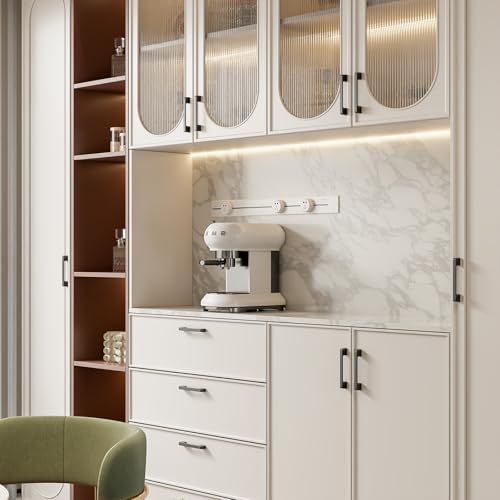 Rergy Cabinet Handles, Matte Black Drawer Pulls, 6.25", 10 Pack - color: Black, size: 6.25"/160MM Hole Center