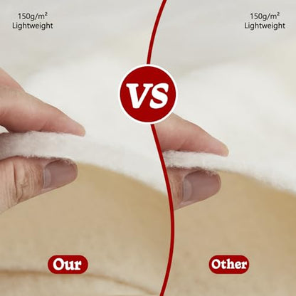 RRKTP Cotton Batting for Quilting，200 g/m² Lightweight Quilt Batting Queen Size，Natural All Season Comfort Cotton Stuffing, Sewing Handmade & DIY Crafts 90"×96" - size: 90×96