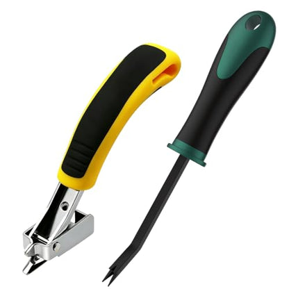 2pcs Heavy Duty Staple Remover Ergonomic Upholstery Staple Puller