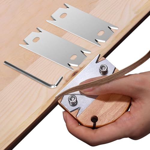 Edge Banding Trimmer for Woodworking & 2PCS Replacement Blades - size: 1 Trimmer with 2 Replacement Blades