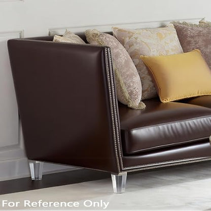 Clear Acrylic Couch Legs, 3.25 Inch Height, 2 Inch Width, 4Pcs - size: H 3-1/4 Inch