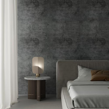 Gray Concrete Contact Paper Matte Thick Textured Grey Cement Wallpaper Peel Stick Countertop Contact Paper Removable Waterproof Adhesive Industrial Style Wall Sticker Kitchen Table Vinyl Wrap 16"x118" - color: Cement Gray, size: 16" x 118"
