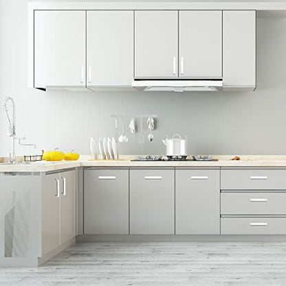 Cabinet Pulls Brushed Nickel Cabinet Handles Square Drawer Pulls, 30 Pack 3-3/4 Inch Stainless Steel Kitchen Door Cupboard Cabinet Handles, Cabinet Hardware Drawer Handles, 96mm Hole Centers - color: Brushed Nickel, size: Two Hole - 3-3/4 inch Hole Center