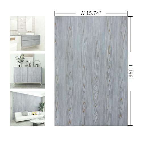 Purple Wood Contact Paper Peel and Stick Wood Grain Wallpaper 15.7"x196" - color: Purple, size: 15.7" x 196.8"