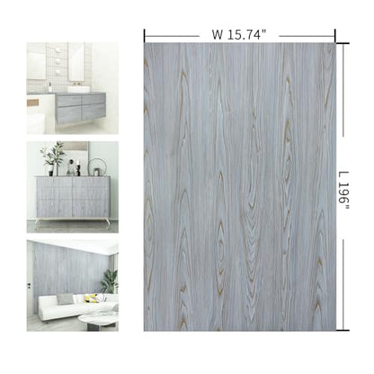 Purple Wood Contact Paper Peel and Stick Wood Grain Wallpaper 15.7"x196" - color: Purple, size: 15.7" x 196.8"