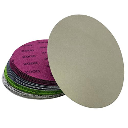 6 Inch Wet Dry Sandpaper, 40 PCS Grit Sanding Disc (1000/2000/3000/5000) - style: Grit(1000 2000 3000 5000)