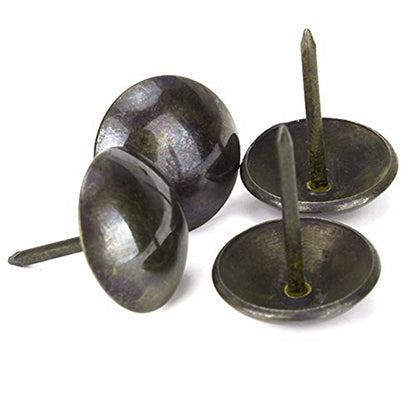 Ogrmar 50PCS Antique Upholstery Tacks for Furniture Round Large-Headed Nail