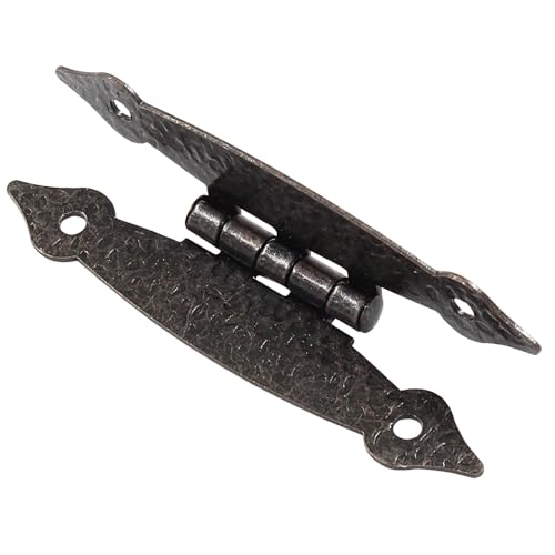 Murtenze 3.5 Inch Antique H Hinges, Red Bronze, 4 Pack - color: Red Bronze
