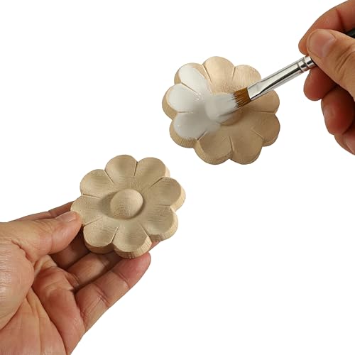Nsrisml Wooden Decals Trim Rosette Inlays, Wood Appliques Onlays for Wall Cabinet Dresser Staircase DIY Projects(8Pcs, 11.81") - color: 8-pack, size: 30x7cm/11.81"x2.76"