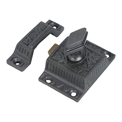 Antique Iron Cabinet Latch, Ideal for Cabinet Closet Kitchen Doors, Antique Cabinet Diamond Latch