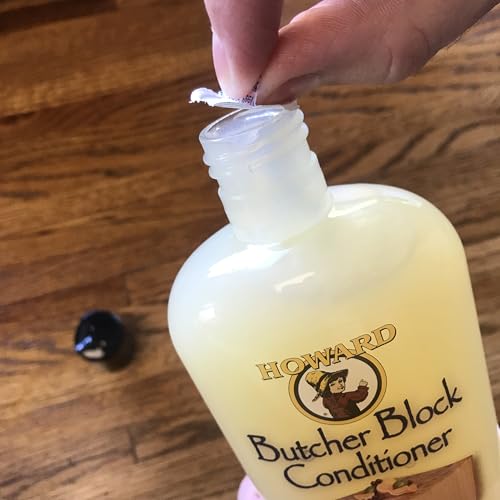 Howard Premium Butcher Block Conditioner: Deep-Penetrating, Food Grade, Revitalizes, Prevents Drying and Cracking of Hardwoods and Bamboo. Ideal for Wooden Bowls, Spoons, and More. Size: 1 Gallon