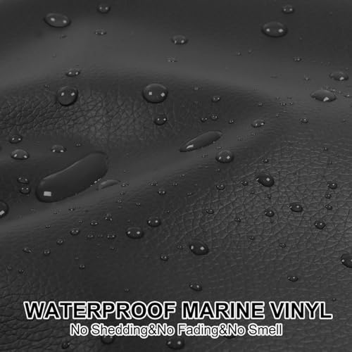 Marine Vinyl Fabric,Upholstery Vinyl,Faux Leather for Boat,Furniture,Car (Black, 54inch x 720inch) - color: Black, size: 54inch x 720inch