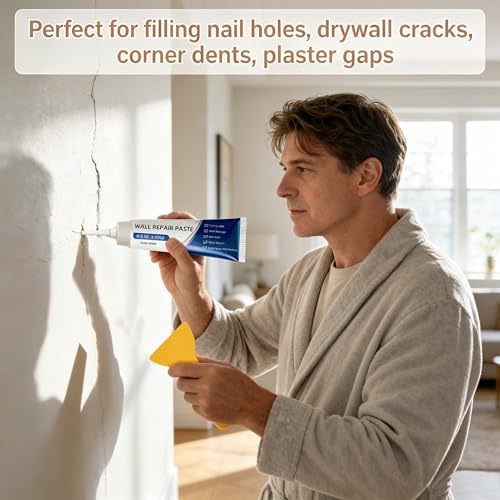 2 Pcs Drywall Repair Paste with Scraper, New Drying Wall Mending Agent, Quick Wall Repair for Holes, Cracks, Scratches, Home DIY Fix, Multi-Functional Spackle Wall Repair Kit