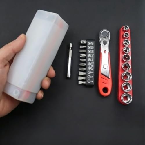 36 Tooth Ratcheting Screwdriver Set,L Shape Right Angle Screwdriver for Tight Spaces,Storage Bucket Case