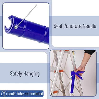 Bates- Caulking Silicone Gun, 10:1 Thrust Ratio, Hand Caulking Guns, No Drip - color: Deep Navy Blue, size: 1 Pack