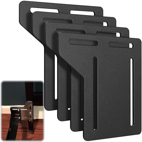 4 PCS Bed Frame Brackets Adapter for Headboard,Bed Frame Adapter Brackets - color: 4Pcs-Headboard Brackets