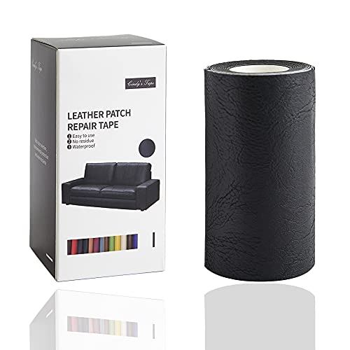 Leather Repair Tape Patch kit Retro Black Heavy Duty,4x60 inch Self Adhesive Patch for Couch,Sofa, Car Seat,Handbag,Furniture,Drivers Seat,Jacket, Computer Chair First Aid Vinyl Repair kit - color: Retro Black, size: 4*60 inch