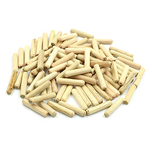 Yoohey Wooden Dowel Pins, 6 x 30mm, 100pcs - size: 6 x 30mm