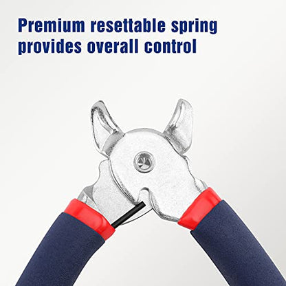 WORKPRO Hog Ring Pliers with 500 Pcs 3/4" Hog Rings - style: Flat Hog Ring Pliers Set