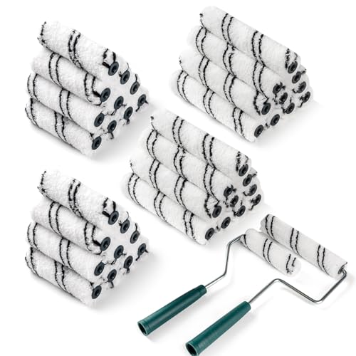 40 Pack 4 Inch and 6 Inch Microfiber Paint Roller Covers - size: 4 Inch & 6 inch, 42 Pack