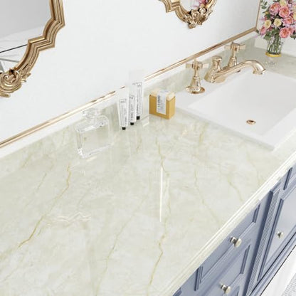 Beige Marble Countertop Peel and Stick Waterproof Contact Paper