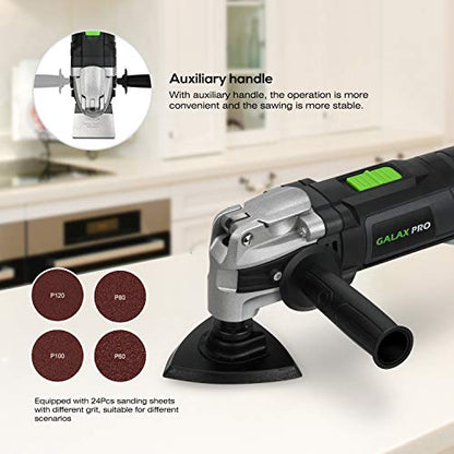 GALAX PRO Corded Oscillating Multi Tool Kit 3.5A with 30Pcs Accessories - style: 3.5 Amp
