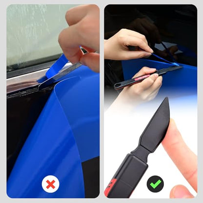 NEWISHTOOL Micro Squeegee Vinyl Wrap Tool, 6IN1 Pro Wrapping Stick Squeegee