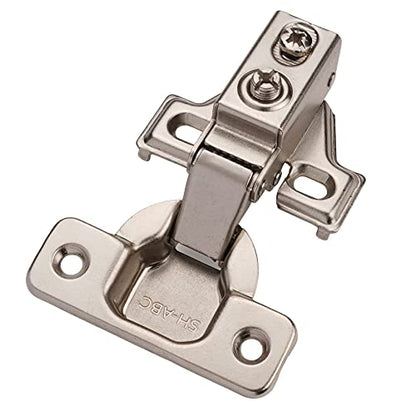 DecoBasics 5/8" Overlay Full Overlay Soft Close Cabinet Hinges for Kitchen Cabinets (10 PCS)- 105° Face Frame Concealed Cabinet Door Hinge -3 Way Adjustability Matching Screw & Easy Installation