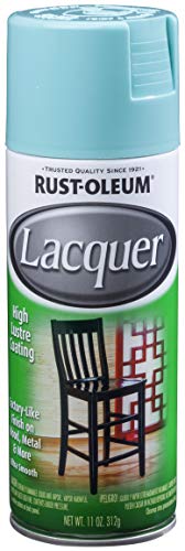 Rust-Oleum 330522 Lacquer Spray, 11 Oz, Gloss Turquoise - color: Turquoise, size: 11 Ounce (Pack of 1)