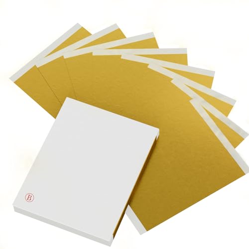 100PCS Gold Leaf Sheets for Gilding Painting DIY Craft Non Fading Non Oxidising 6.1x5.3in - color: 100PCS Gold Leaf