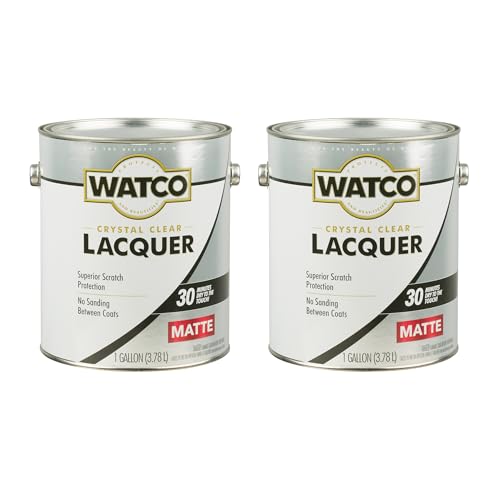 Watco Matte Clear Lacquer Finish - color: Matte, size: Gallon (Pack of 2)